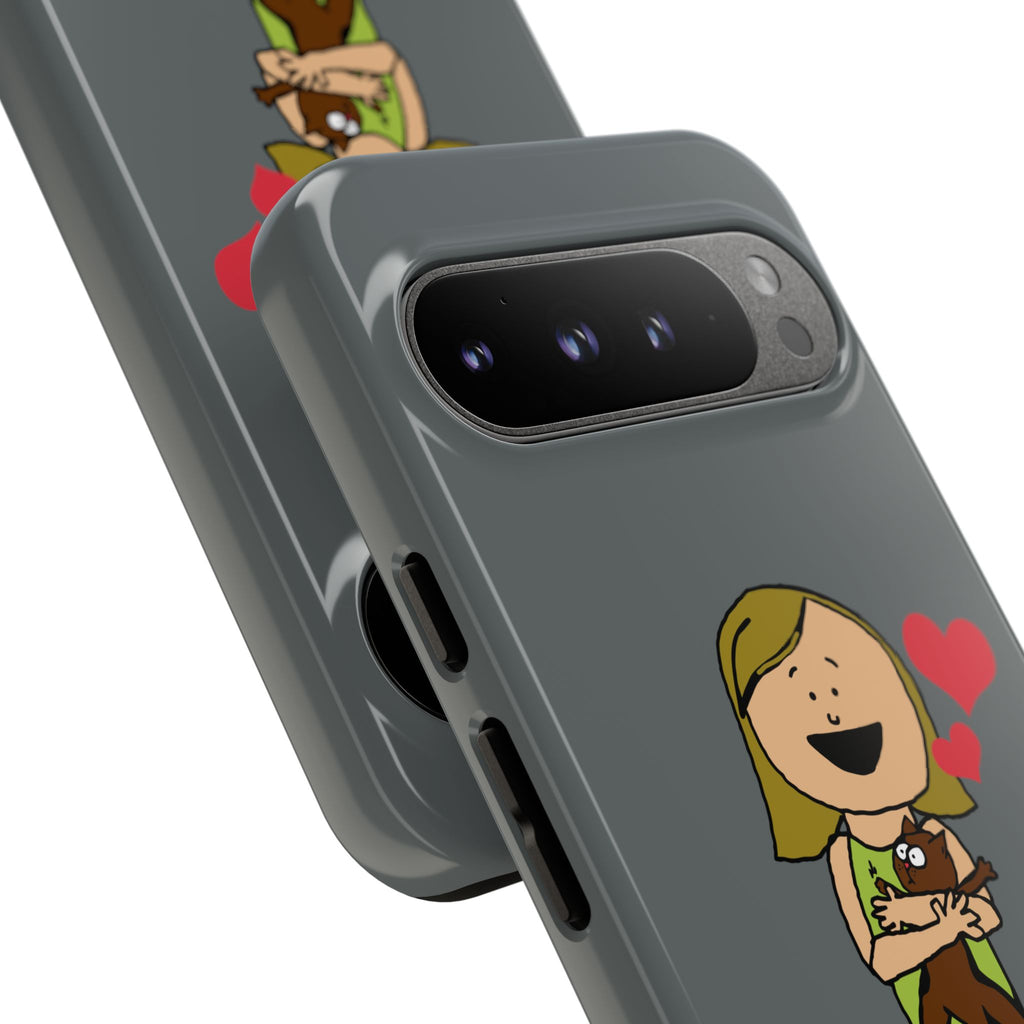 Pet Lover's Phone Case, Cute Animal Phone Cover, Gift for Dog Lovers, Cartoon Design, Fun Smartphone Accessory
