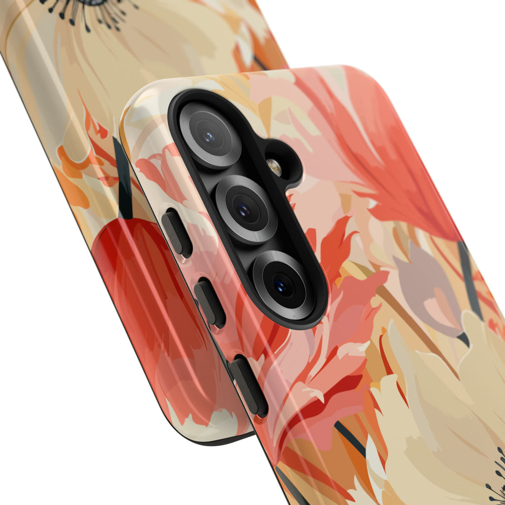 Floral Phone Case, Tough Protective Cover for Floral Lovers, Perfect Gift for Friends, Spring Celebration, Art Lovers Gift