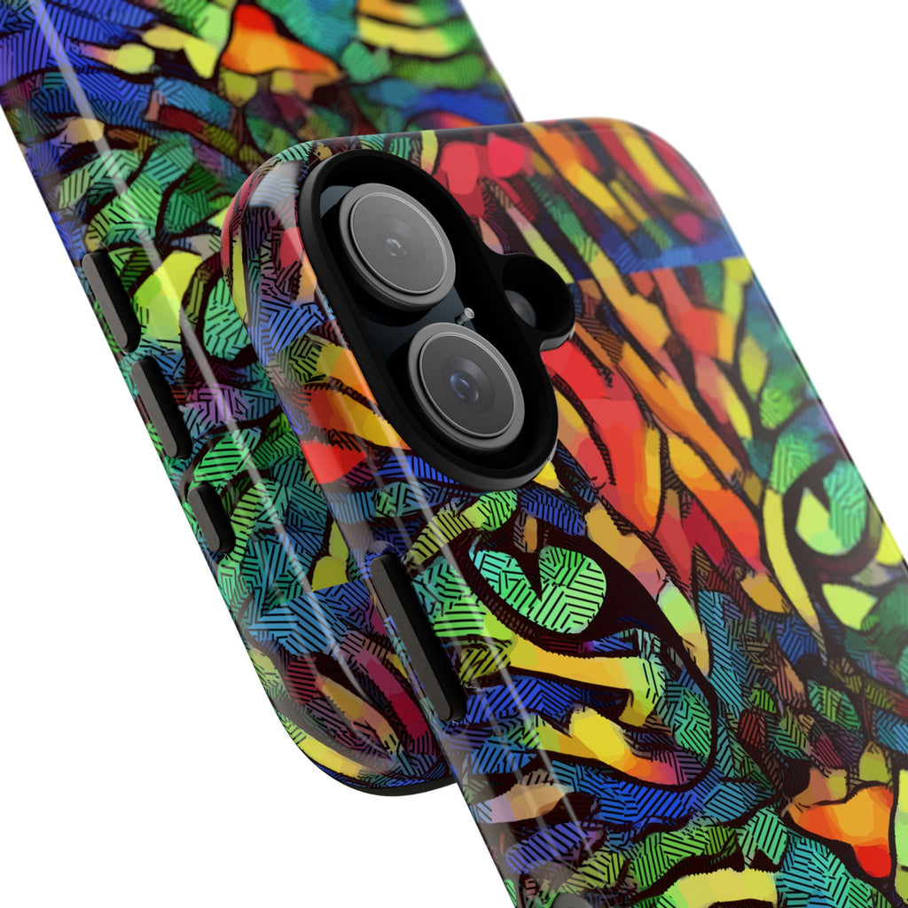 Colorful Phone Cases for Vibrant Style - Tough Cases, Unique Gifts, Animal Print, Artistic Design, Phone Accessories, Eco-Friendly
