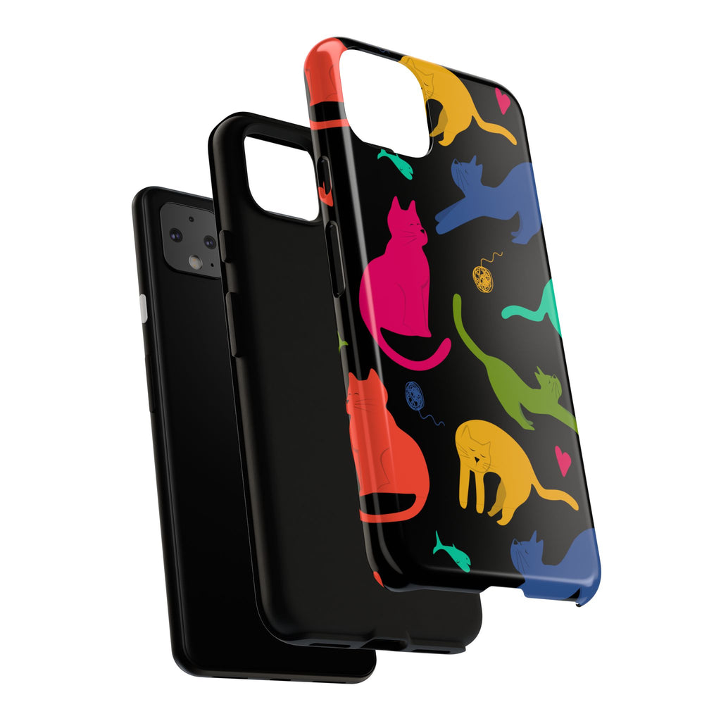 Colorful Cat Phone Case - Fun Pet Lover Accessory, Paw-some Gift for Cat Owners, Colorful Protective Cover, Cute Animal Phone [...]