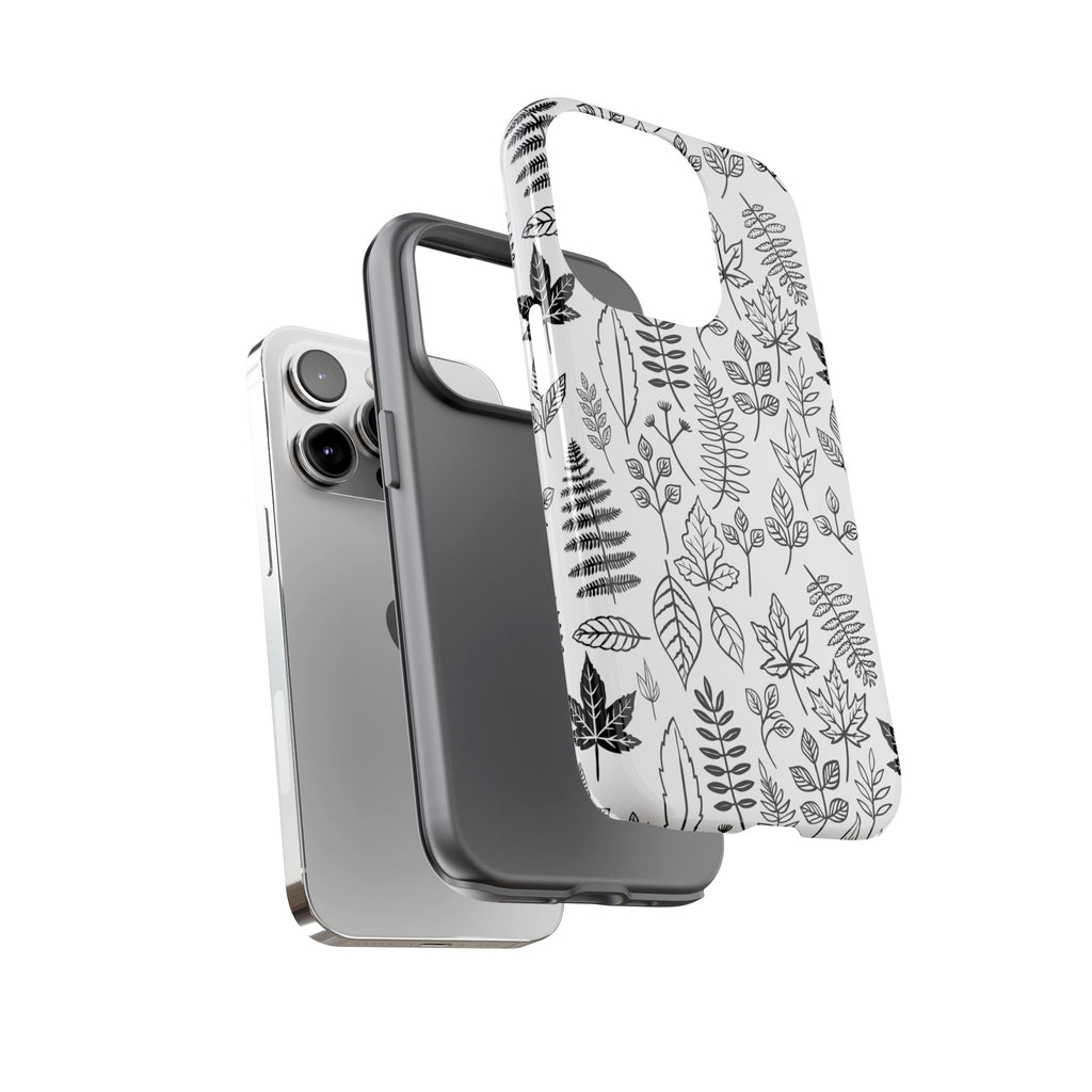 Stylish Phone Case for Nature Lovers, Botanical Design, Gift for Her, Fall Accessories, Customizable Tech Gear