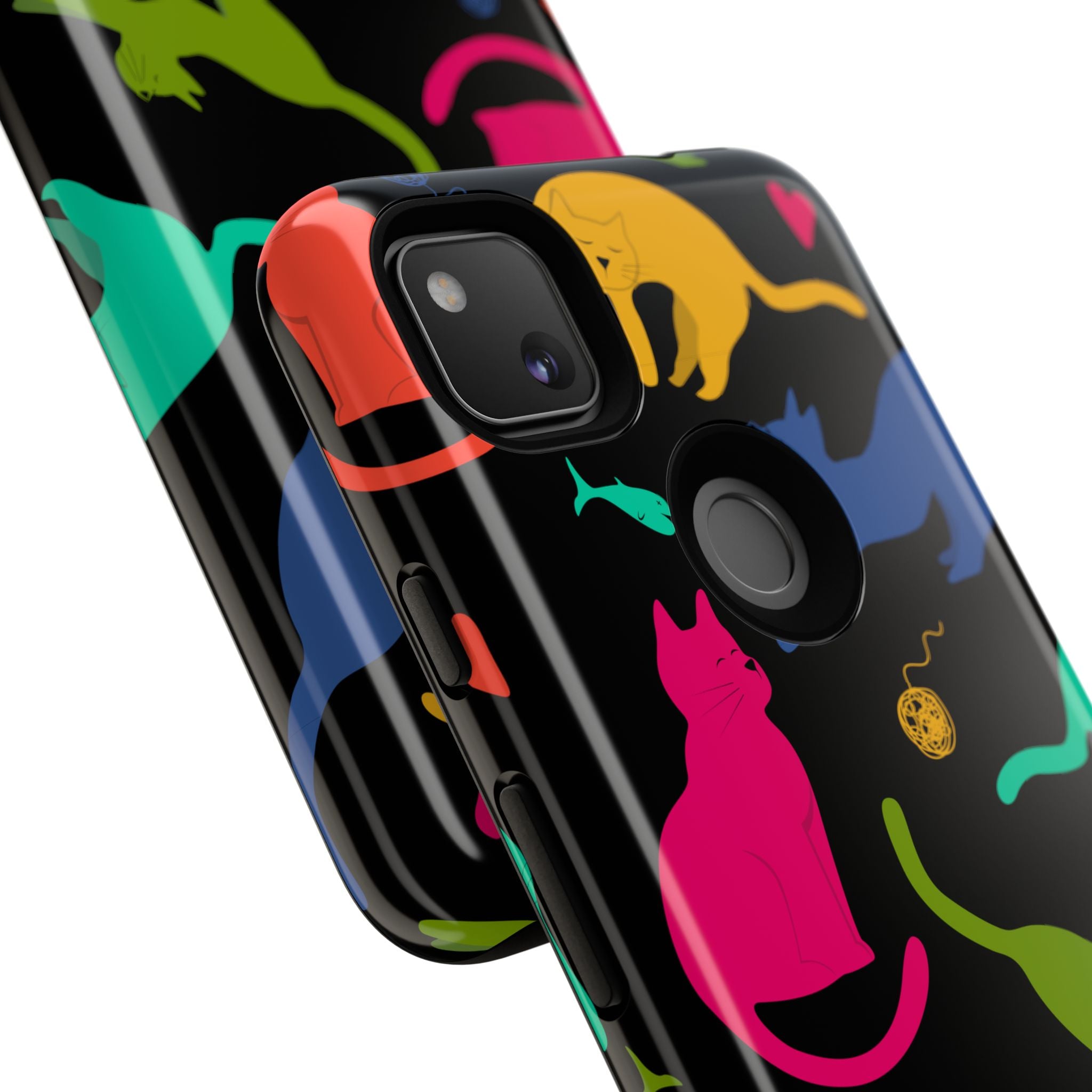 Colorful Cat Phone Case - Fun Pet Lover Accessory, Paw-some Gift for Cat Owners, Colorful Protective Cover, Cute Animal Phone [...]