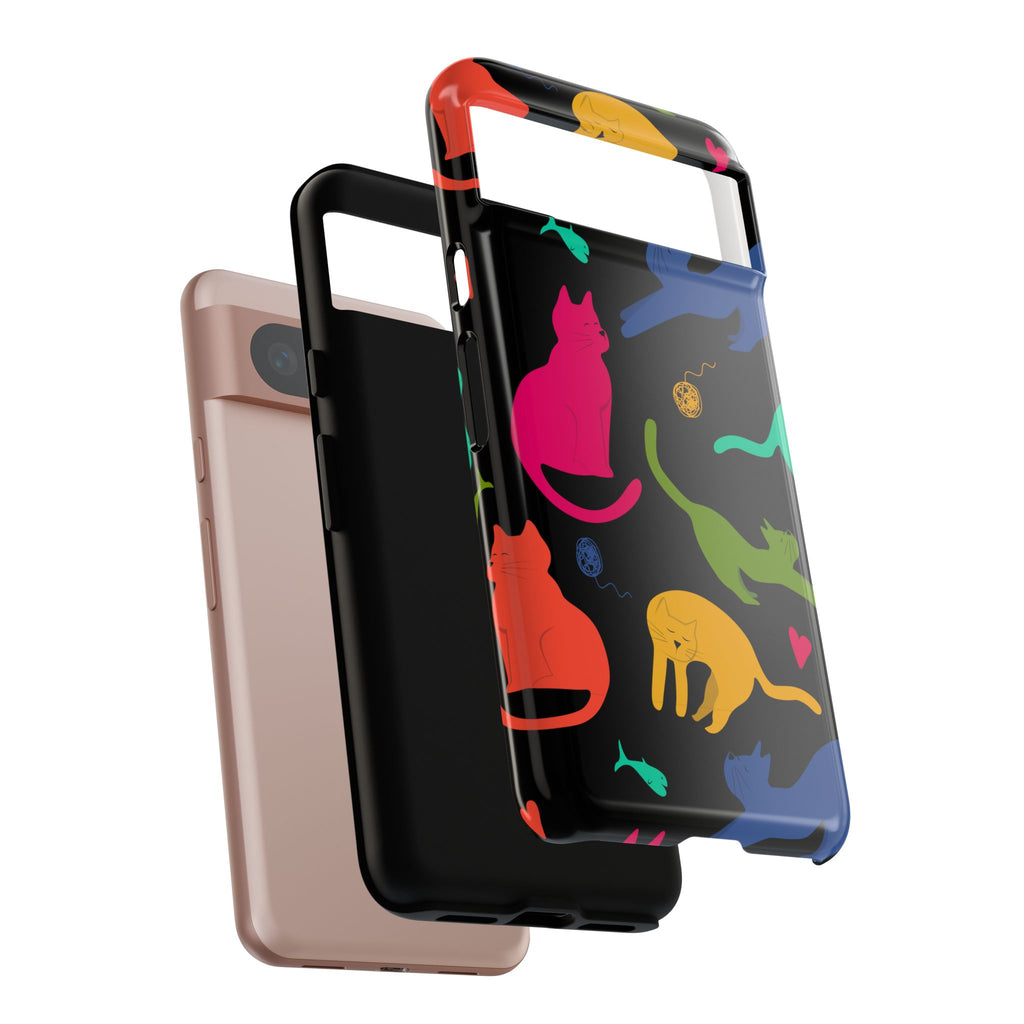 Colorful Cat Phone Case - Fun Pet Lover Accessory, Paw-some Gift for Cat Owners, Colorful Protective Cover, Cute Animal Phone [...]