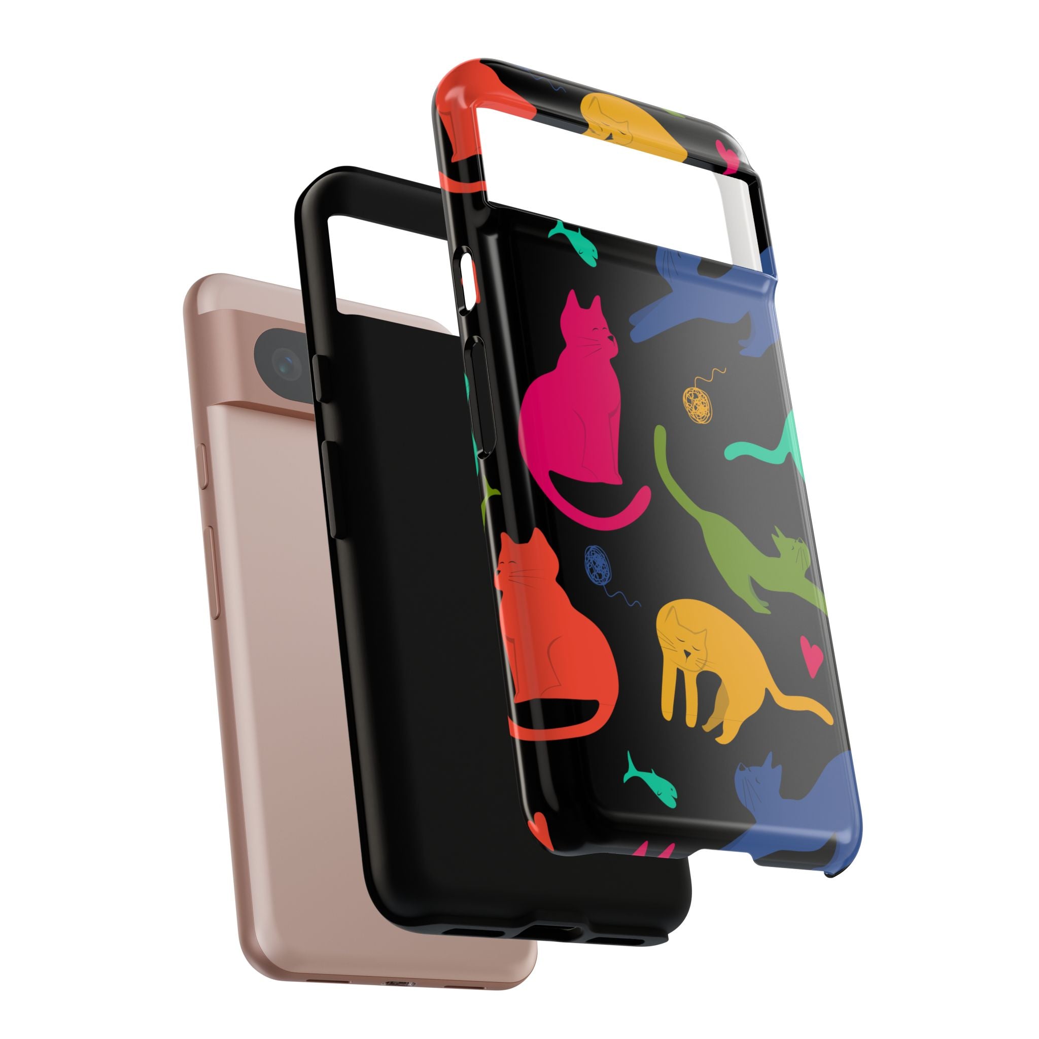Colorful Cat Phone Case - Fun Pet Lover Accessory, Paw-some Gift for Cat Owners, Colorful Protective Cover, Cute Animal Phone [...]