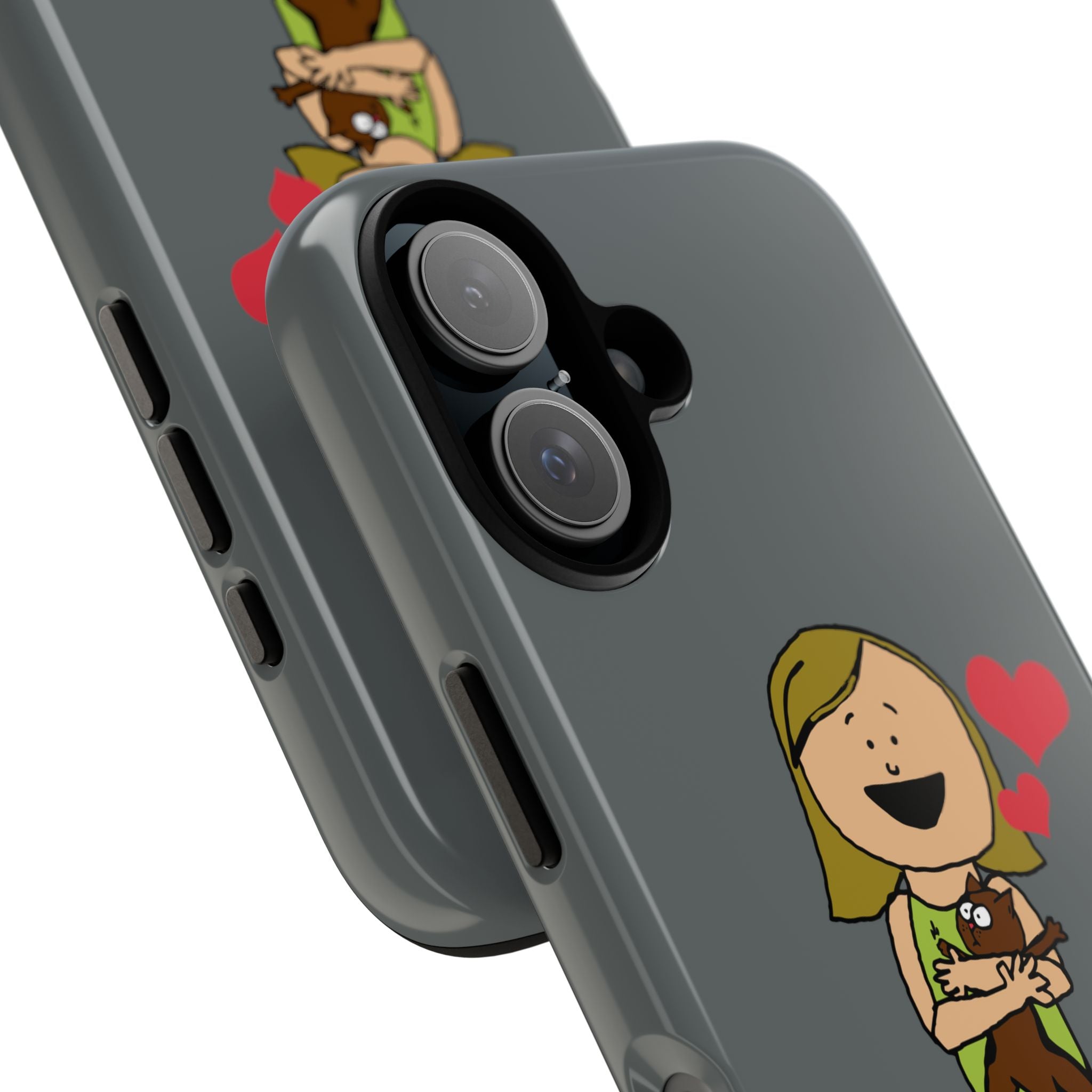 Pet Lover's Phone Case, Cute Animal Phone Cover, Gift for Dog Lovers, Cartoon Design, Fun Smartphone Accessory