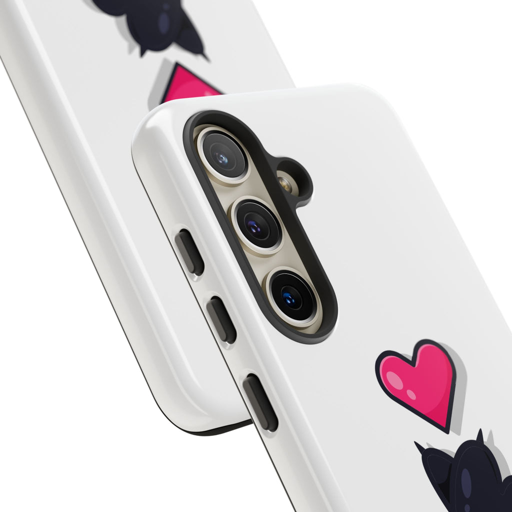 Cute Cat Love Phone Case, Tough Cell Phone Cover, Animal Lover Gifts, Pet Parent Accessories, Valentine's Day Essentials