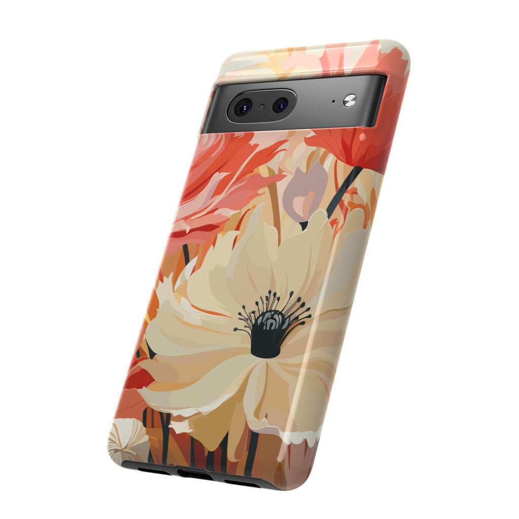 Floral Phone Case, Tough Protective Cover for Floral Lovers, Perfect Gift for Friends, Spring Celebration, Art Lovers Gift