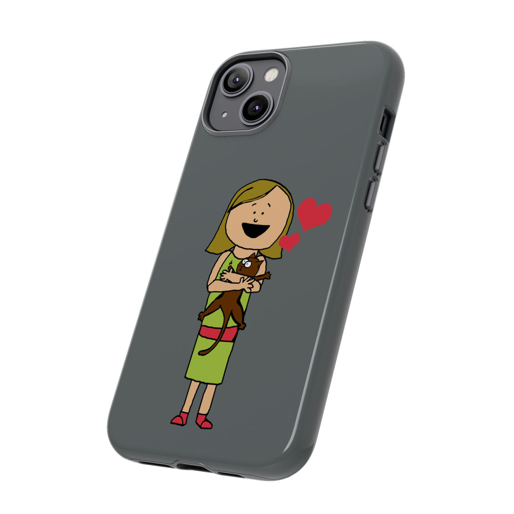 Pet Lover's Phone Case, Cute Animal Phone Cover, Gift for Dog Lovers, Cartoon Design, Fun Smartphone Accessory