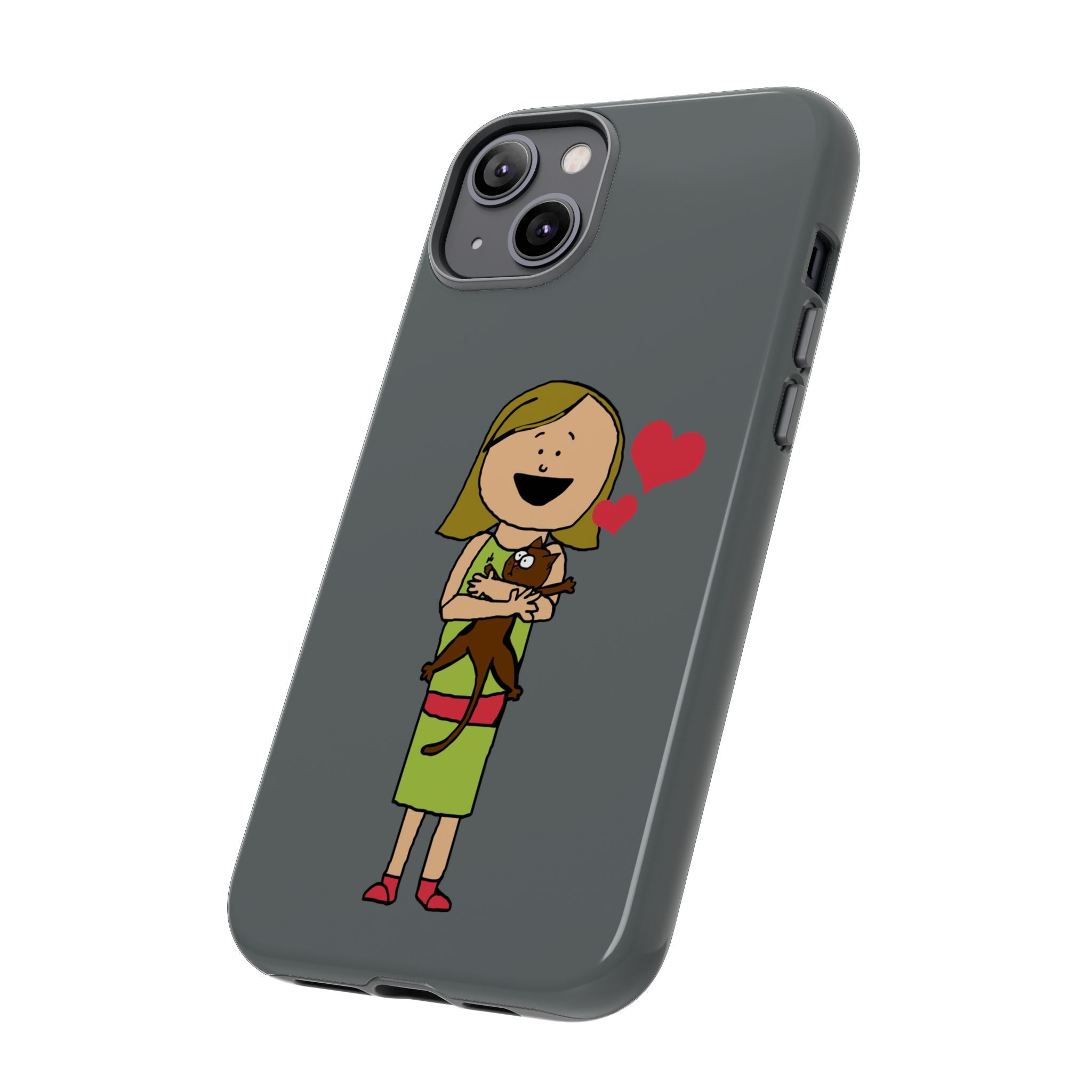 Pet Lover's Phone Case, Cute Animal Phone Cover, Gift for Dog Lovers, Cartoon Design, Fun Smartphone Accessory