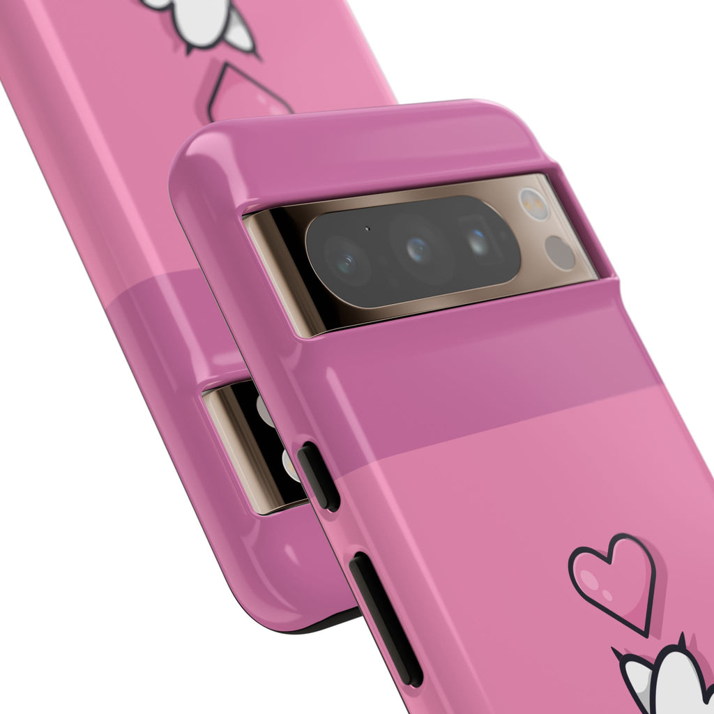 Cute Cat Paw Phone Case, Playful Pet Lover Gift, Animal Print Phone Cover, Heart Design Case, Fun Feminine Case, Kawaii Style