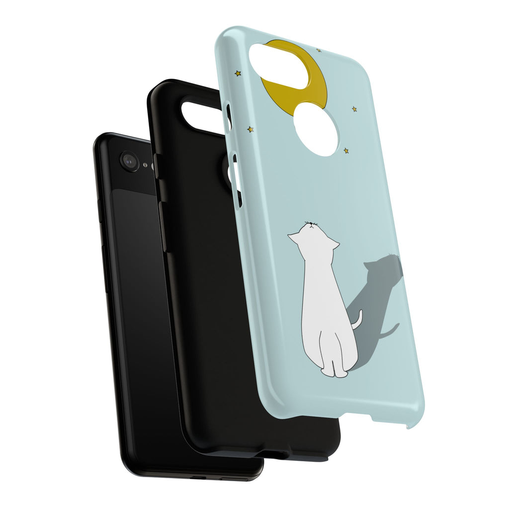 Cute Cat Phone Case, Tough Phone Cover, Pet Lover Gift, Unique Case, Animal Decor, Birthday Gift