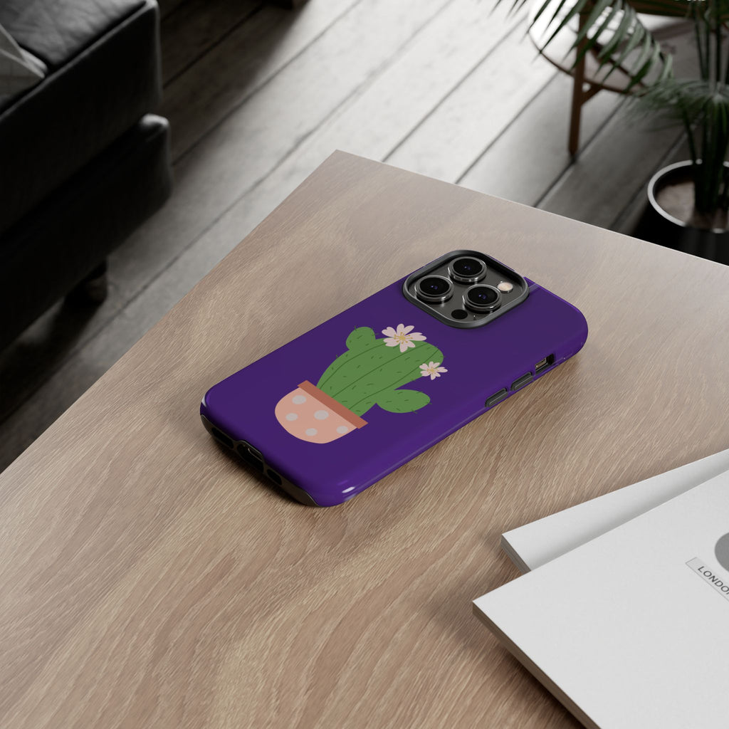 Cactus Phone Case, Tough Cases, Cute Floral, Trending Design, Unique Gift, Phone Accessories, Summer Vibe, Nature Lover