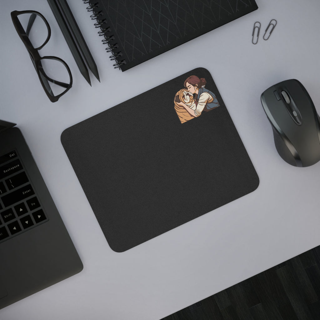 Cute Pet Lover's Desk Mouse Pad with Custom Art for Animal Lovers, Office Decor, Gift for Pet Owners, Inspirational Mouse Mat, Dog Cat [...]