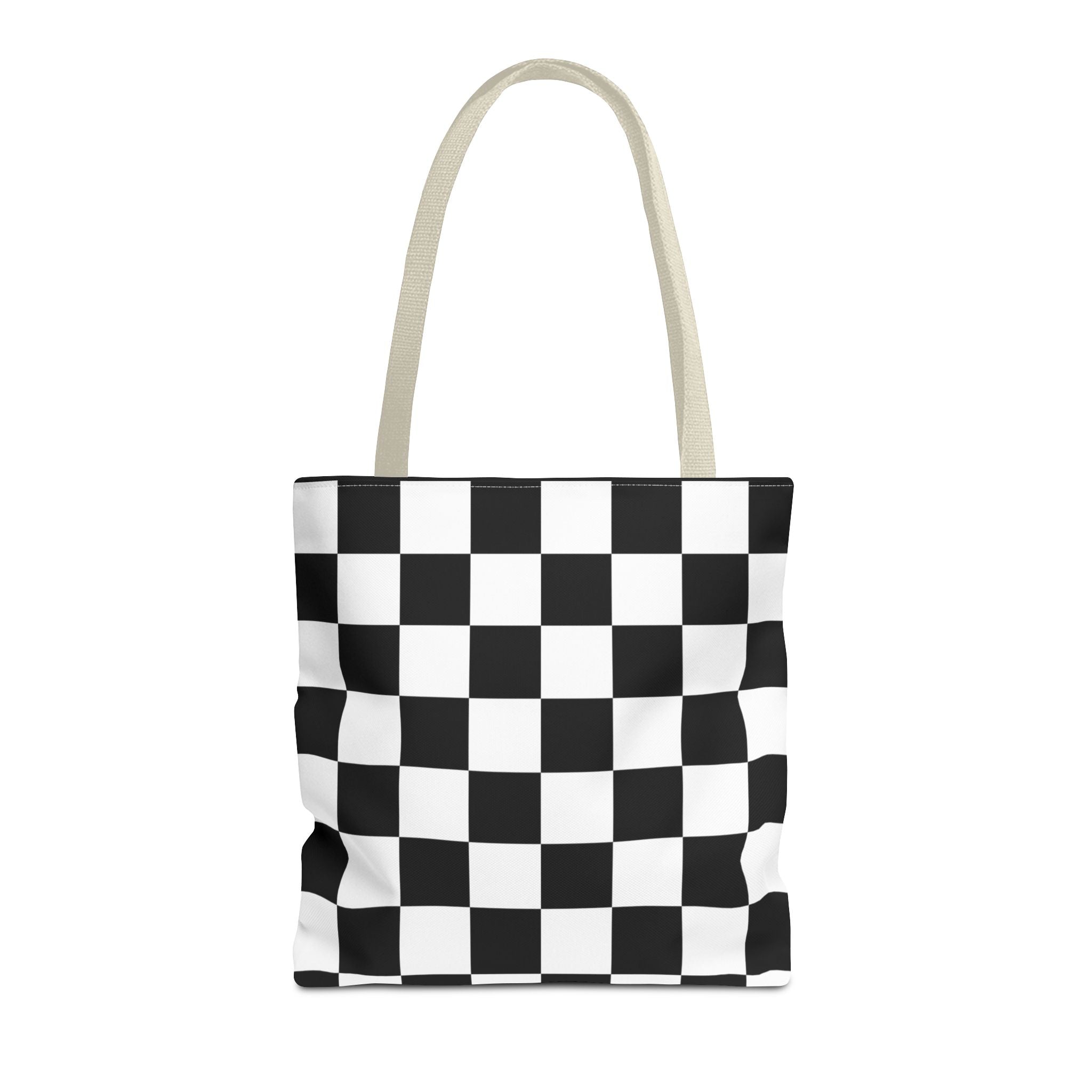 Tote Bag Finish Line - Checkered Victory – Tote Bag for Racing Fans