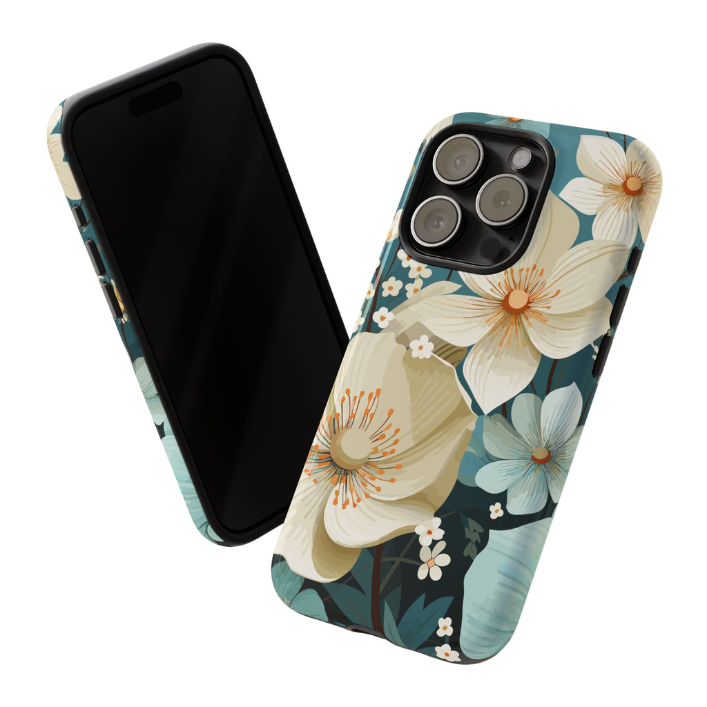 Floral Phone Case, Stylish Tough Cases with Botanical Design, Flower Print Phone Cover, Gifts for Nature Lovers, Eco-Friendly Mobile Cover