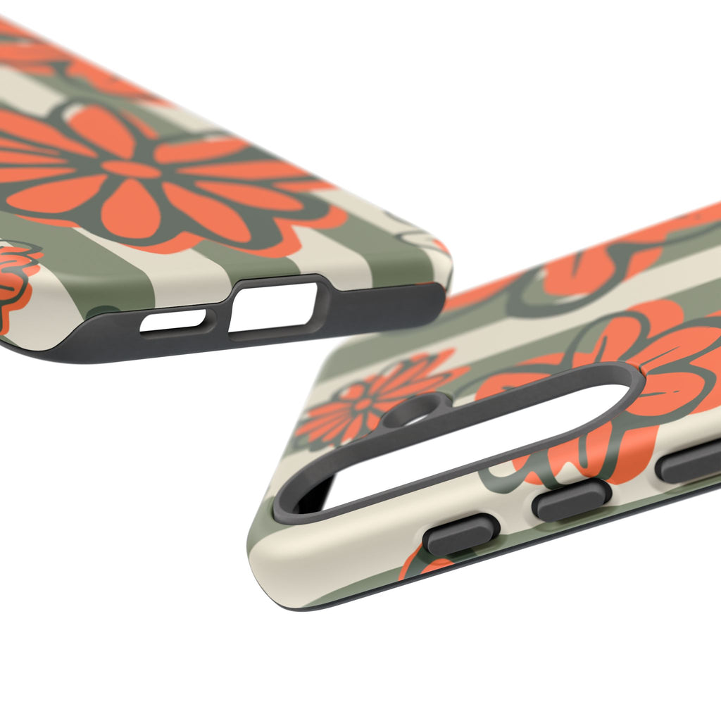 Floral Tough Phone Case - Trendy Protector for Pet Lovers, Super Cute Gift, Floral Design, Stylish Phone Cover, Unique Accessory