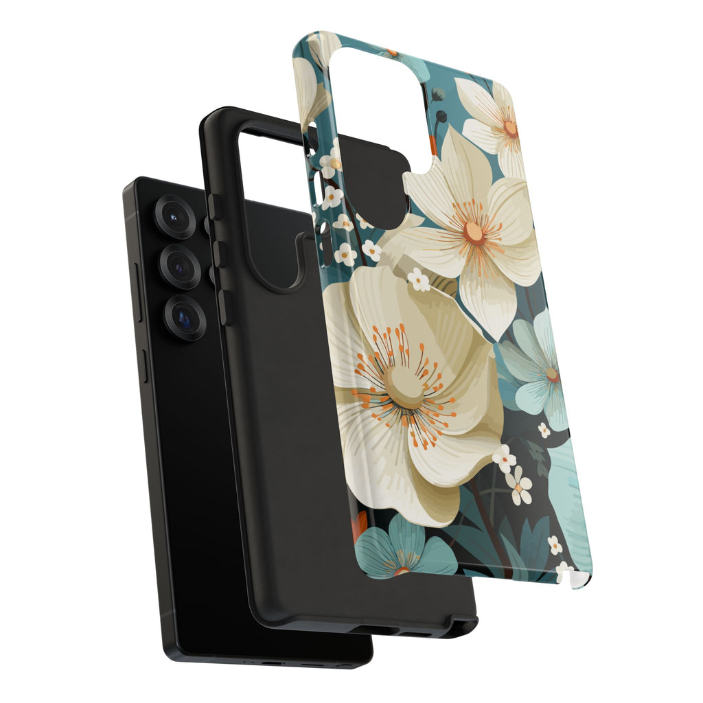 Floral Phone Case, Stylish Tough Cases with Botanical Design, Flower Print Phone Cover, Gifts for Nature Lovers, Eco-Friendly Mobile Cover