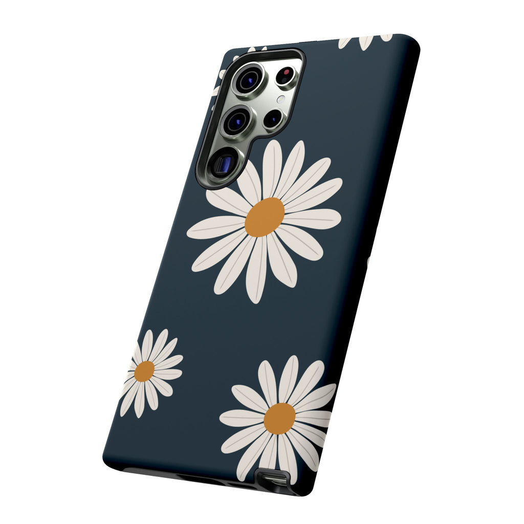 Daisy Phone Case, Floral Phone Cover, Tough Phone Case, Gift for Flower Lovers, Smartphone Accessory, Spring Design