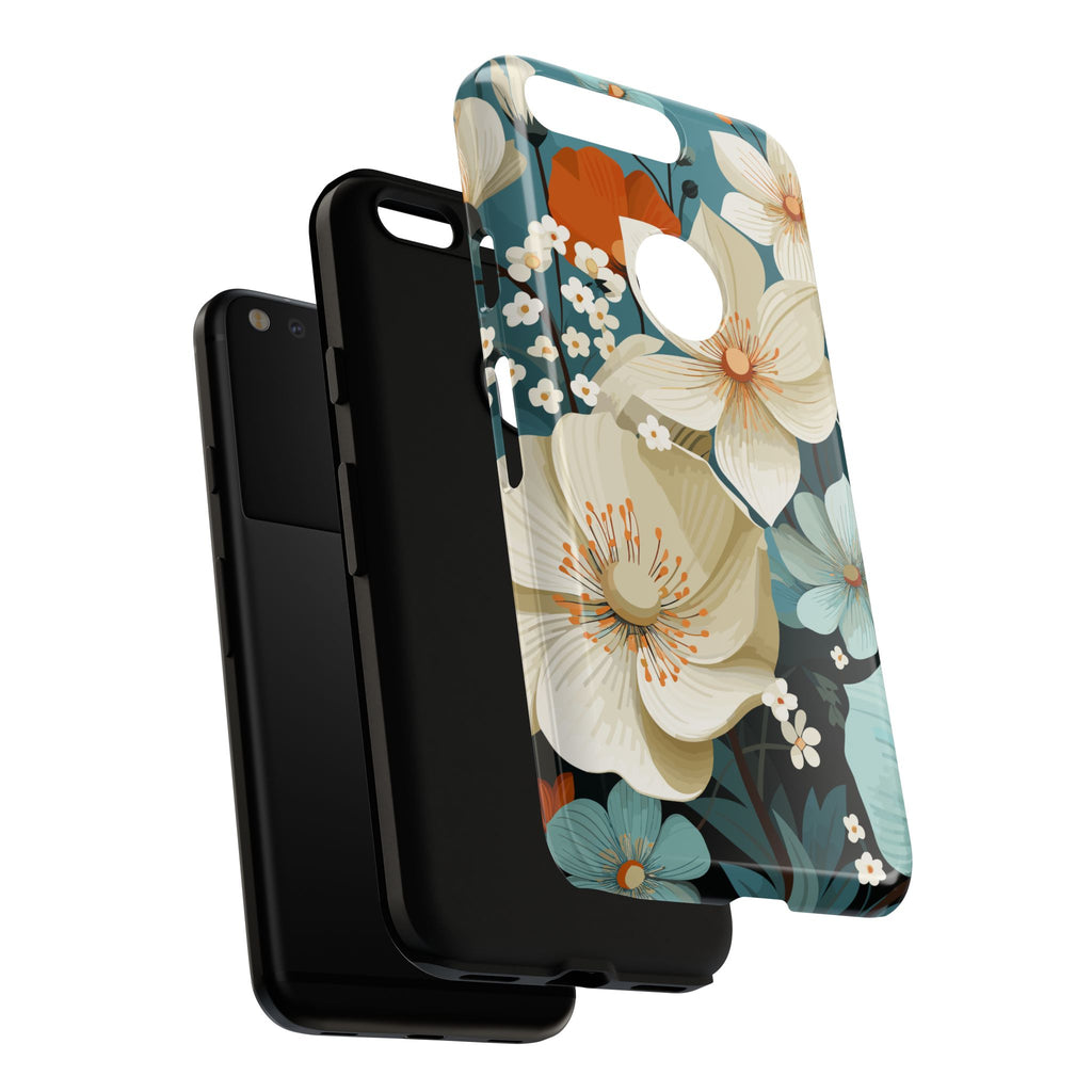 Floral Phone Case, Stylish Tough Cases with Botanical Design, Flower Print Phone Cover, Gifts for Nature Lovers, Eco-Friendly Mobile Cover