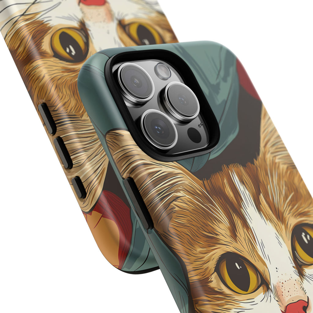 Cute Cat Phone Case - Ideal for Cat Lovers, Pet Owners, Birthday Gifts, Smartphone Accessories, Funny Pet Humor