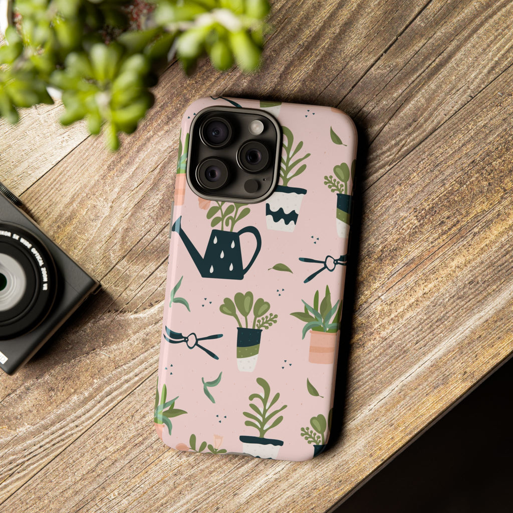 Floral Phone Case, Cute Plant Lover Case, Gift for Gardeners, Phone Cover, Green Thumb Accessories, Mother's Day Gift
