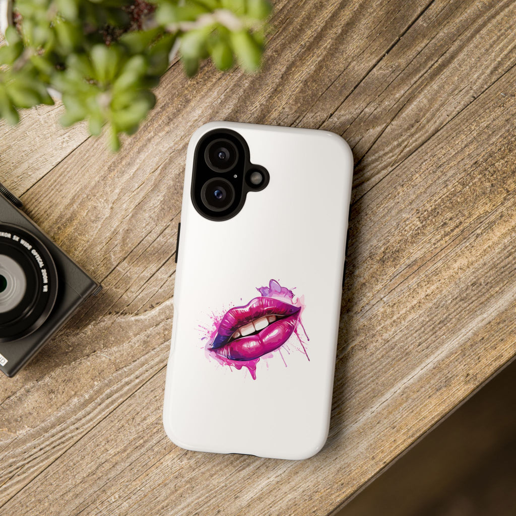 Lips Phone Case - Tough Cases, Trendy Tech Accessories, Gift for Her, Phone Protector, Fun Pop Art Style