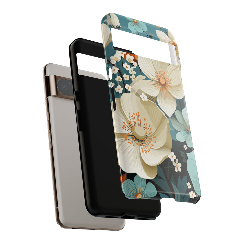 Floral Phone Case, Stylish Tough Cases with Botanical Design, Flower Print Phone Cover, Gifts for Nature Lovers, Eco-Friendly Mobile Cover