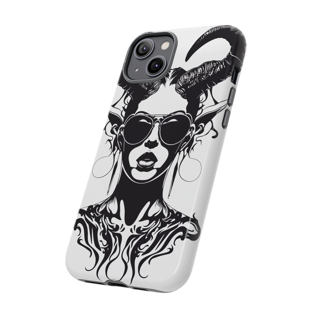 Tough Cases: Stylish Phone Case with Edgy Design, Protective Cover, Gift for Her, Trendy Accessories, Unique Art, Holiday Present