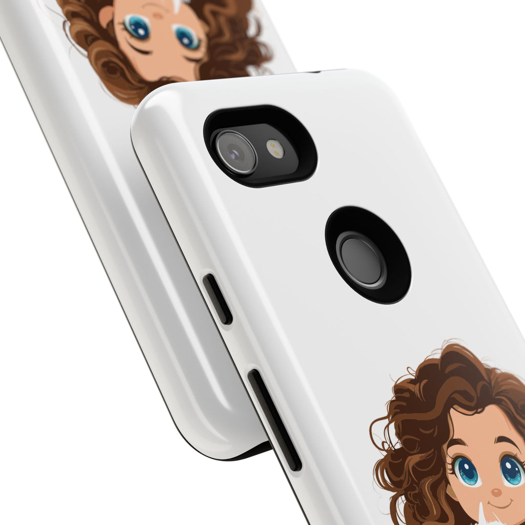 Cute Cat Lover Phone Case, Tough Phone Cover, Pet Lover Gift, Personalized Gift, Kids Phone Case, Animal Lover Accessories