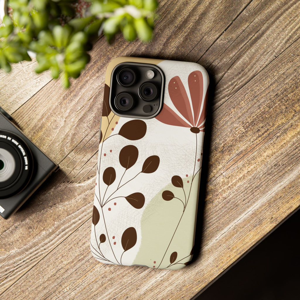 Floral Phone Case - Stylish Tough Cases for Women, Trendy Phone Cover, Gift for Her, Birthday Present, Everyday Use