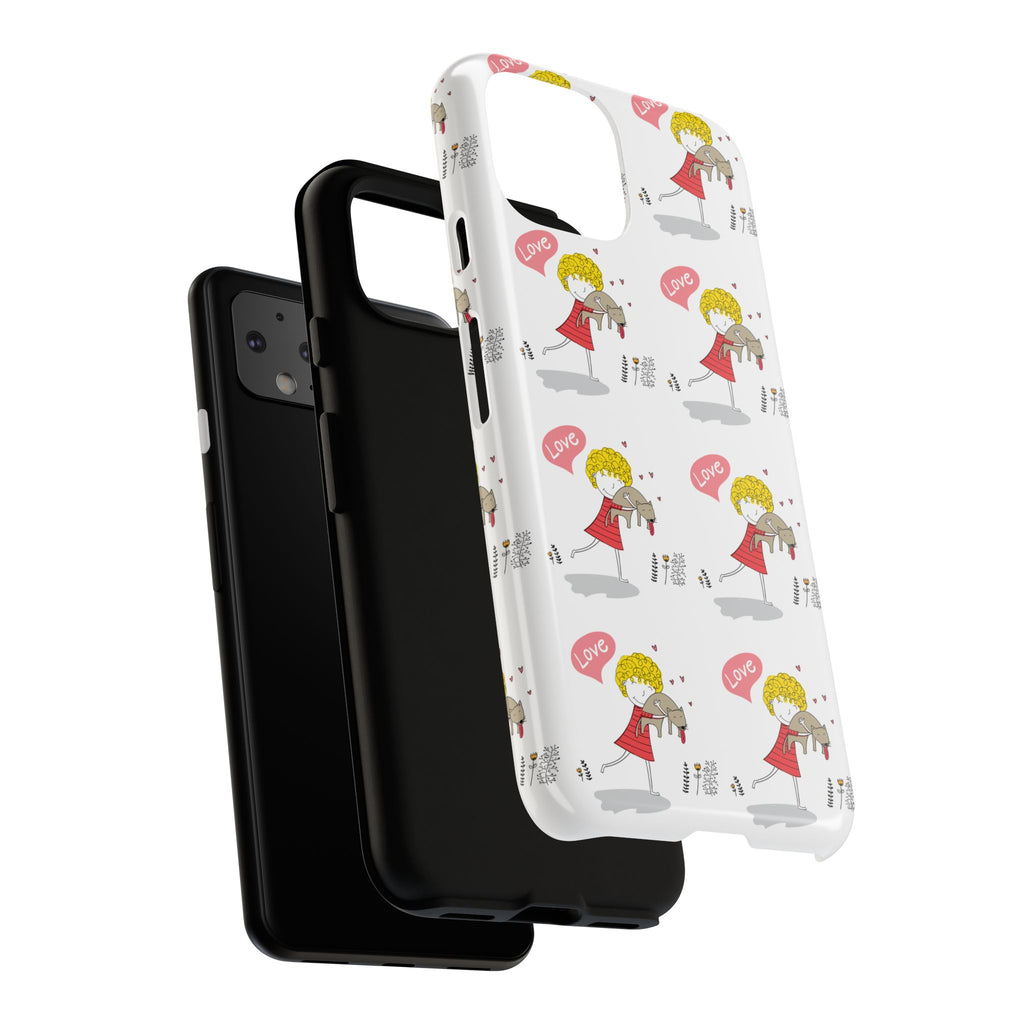 Love-Themed Phone Case | Cute Pet Lover Accessory, Perfect Gift for Birthdays, Anniversaries, Animal Lovers, Valentine's Day