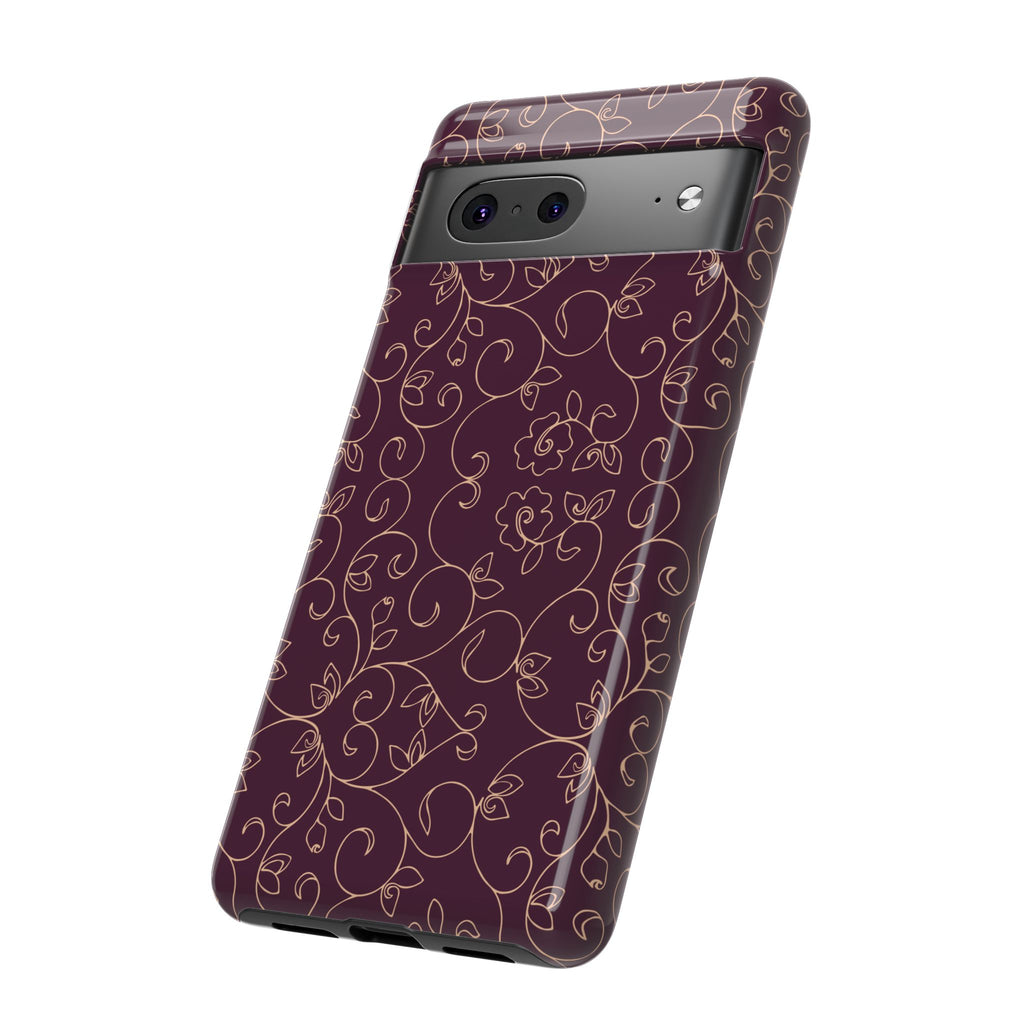 Elegant Floral Phone Case | Durable Mobile Cover, Gift for Her, Floral Design, Stylish Accessory, Phone Protection