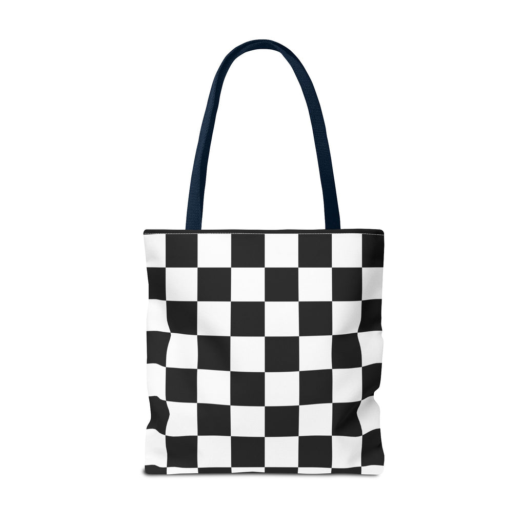 Tote Bag Finish Line - Checkered Victory – Tote Bag for Racing Fans