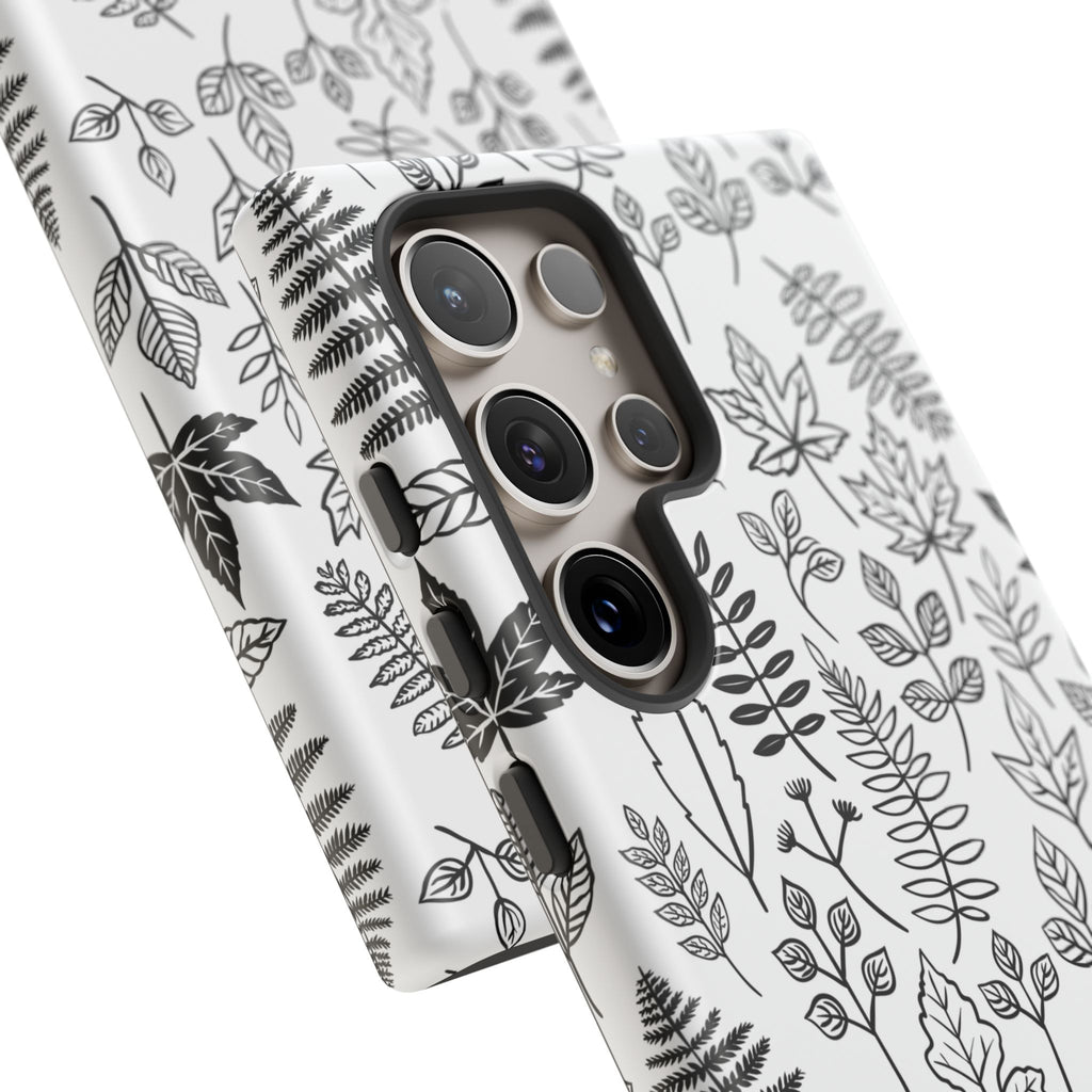 Stylish Phone Case for Nature Lovers, Botanical Design, Gift for Her, Fall Accessories, Customizable Tech Gear