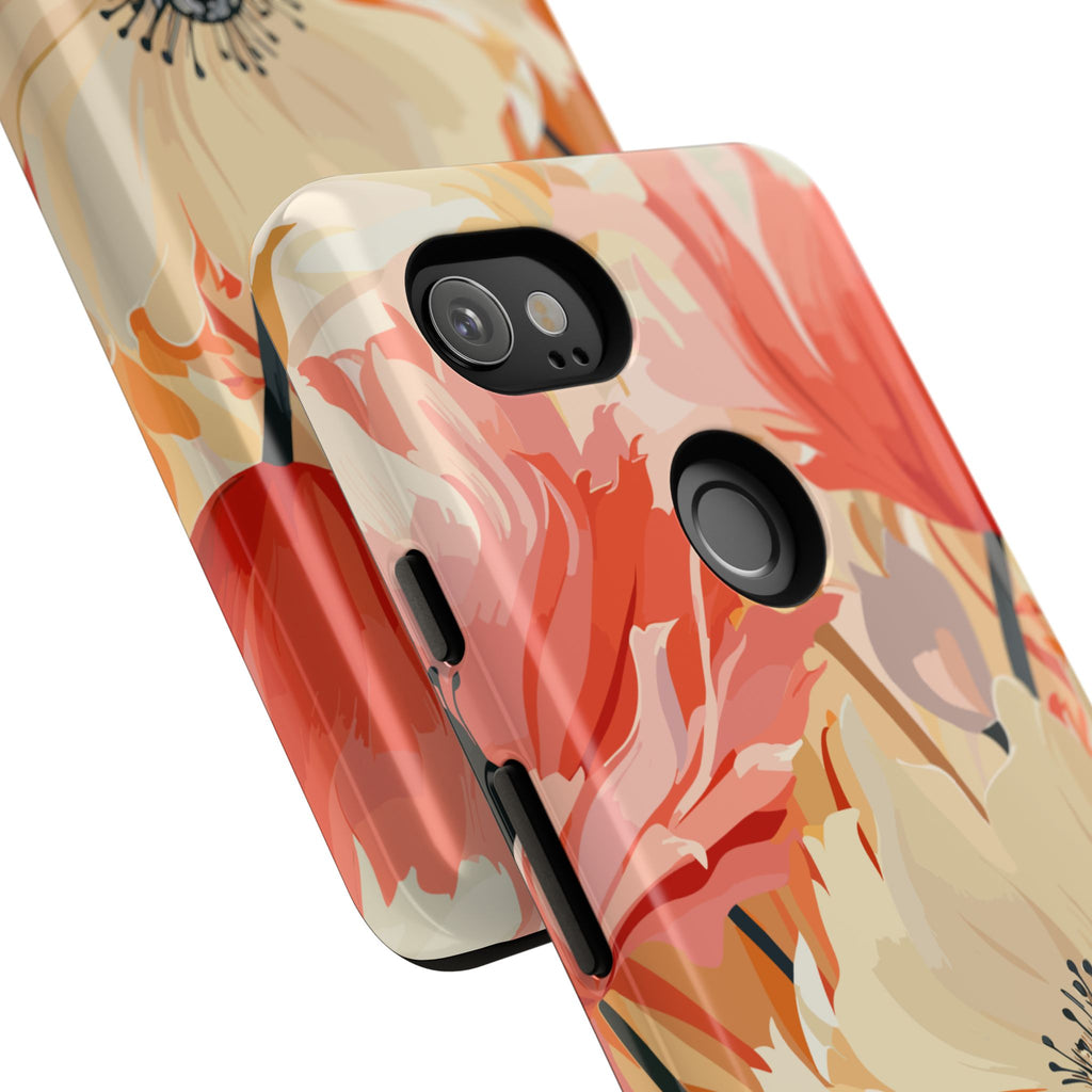 Floral Phone Case, Tough Protective Cover for Floral Lovers, Perfect Gift for Friends, Spring Celebration, Art Lovers Gift