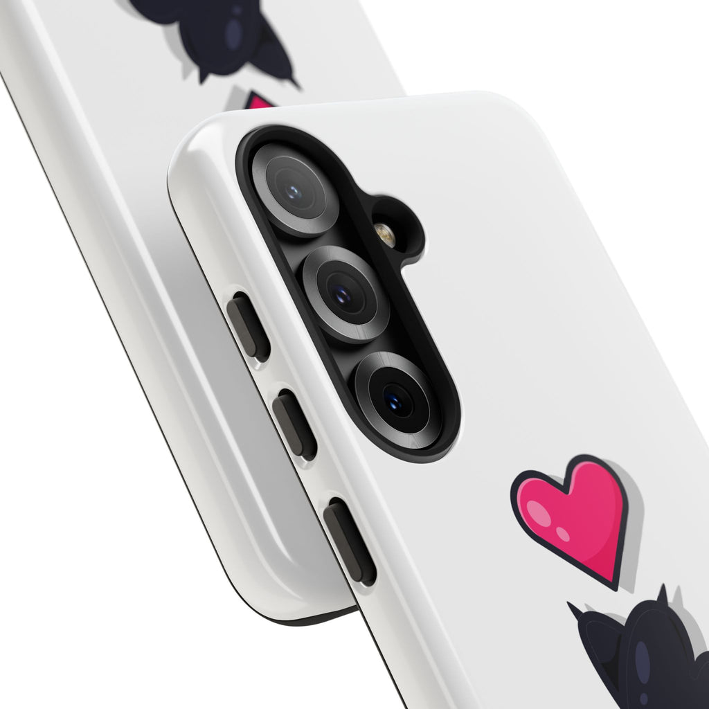 Cute Cat Love Phone Case, Tough Cell Phone Cover, Animal Lover Gifts, Pet Parent Accessories, Valentine's Day Essentials