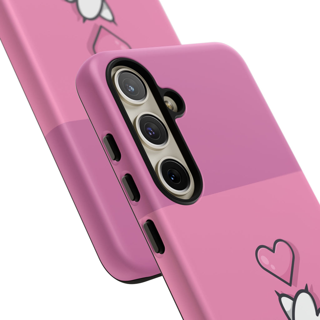 Cute Cat Paw Phone Case, Playful Pet Lover Gift, Animal Print Phone Cover, Heart Design Case, Fun Feminine Case, Kawaii Style