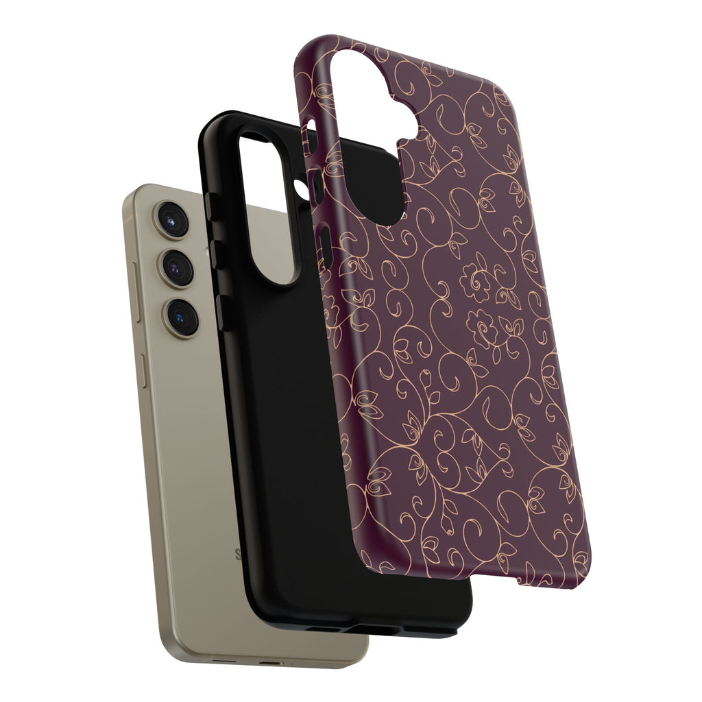 Elegant Floral Phone Case | Durable Mobile Cover, Gift for Her, Floral Design, Stylish Accessory, Phone Protection