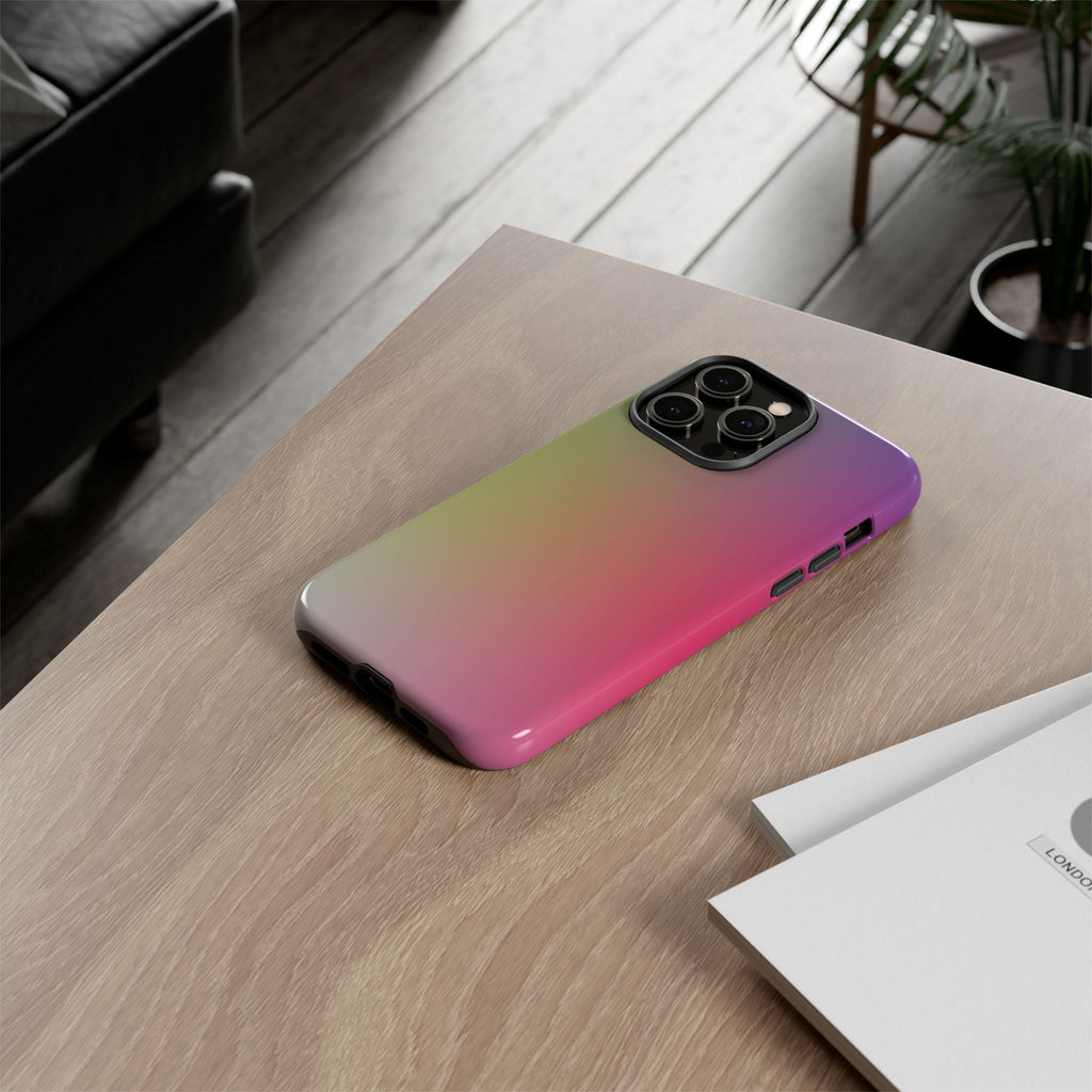 Gradient Phone Case, Tough Cases, Colorful Tech Accessory, Modern Phone Protection, Trendy Gift for Friends, Birthday, Holidays