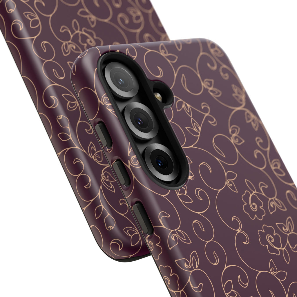 Elegant Floral Phone Case | Durable Mobile Cover, Gift for Her, Floral Design, Stylish Accessory, Phone Protection