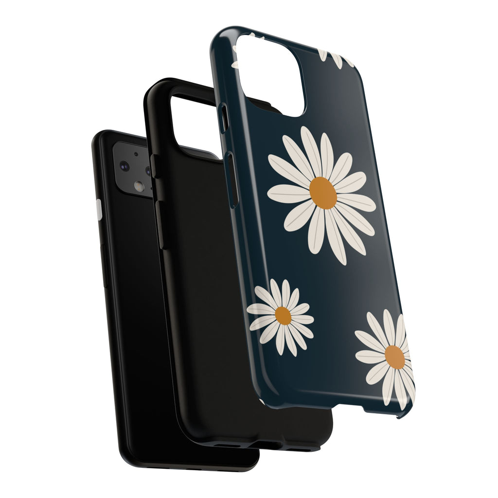 Daisy Phone Case, Floral Phone Cover, Tough Phone Case, Gift for Flower Lovers, Smartphone Accessory, Spring Design