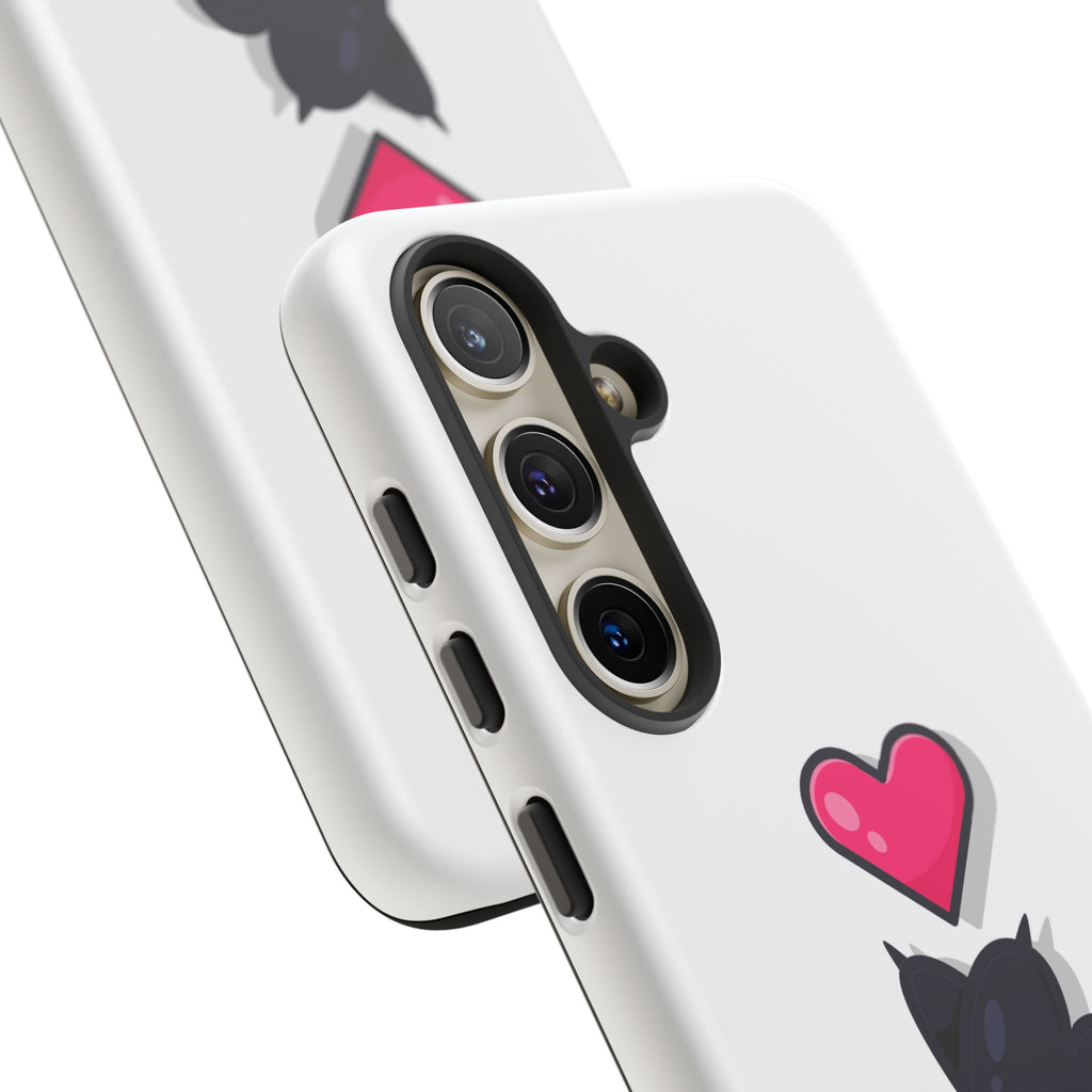 Cute Cat Love Phone Case, Tough Cell Phone Cover, Animal Lover Gifts, Pet Parent Accessories, Valentine's Day Essentials