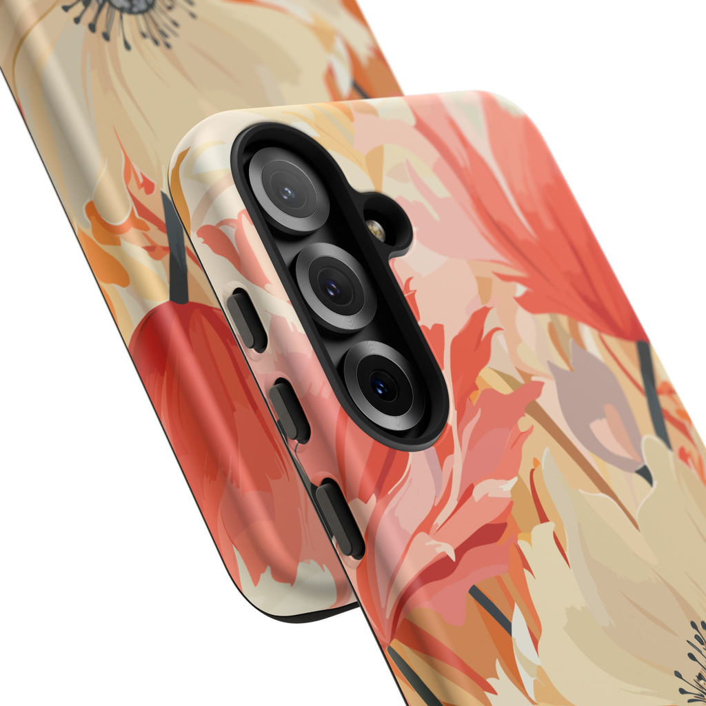 Floral Phone Case, Tough Protective Cover for Floral Lovers, Perfect Gift for Friends, Spring Celebration, Art Lovers Gift