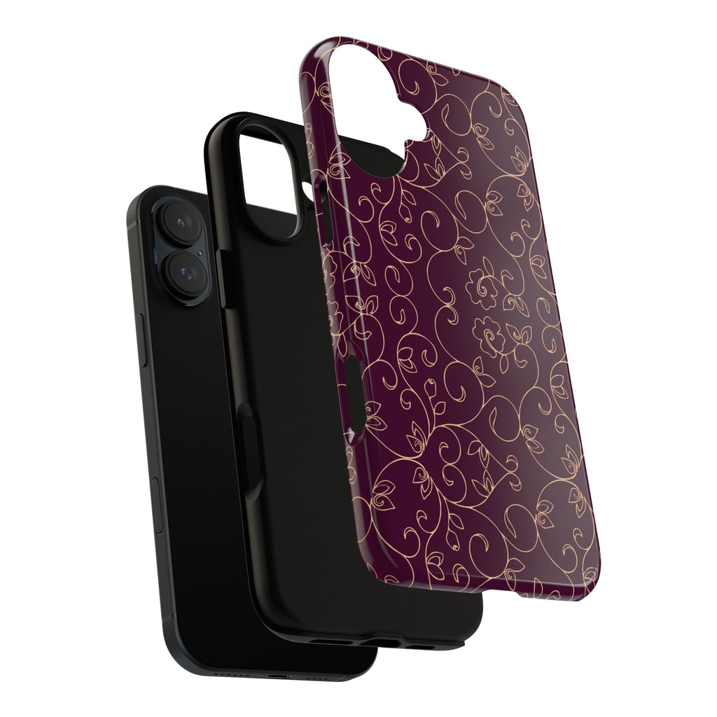 Elegant Floral Phone Case | Durable Mobile Cover, Gift for Her, Floral Design, Stylish Accessory, Phone Protection
