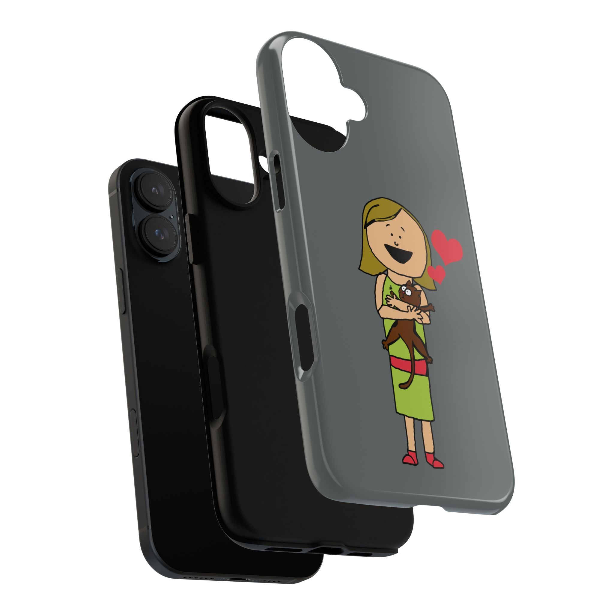 Pet Lover's Phone Case, Cute Animal Phone Cover, Gift for Dog Lovers, Cartoon Design, Fun Smartphone Accessory