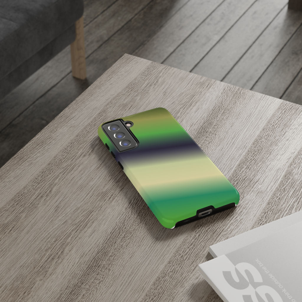 Gradient Phone Case - Tough Cases, Unique Cell Phone Cover, Stylish Tech Accessories, Green and Black Gradient, Perfect Gift