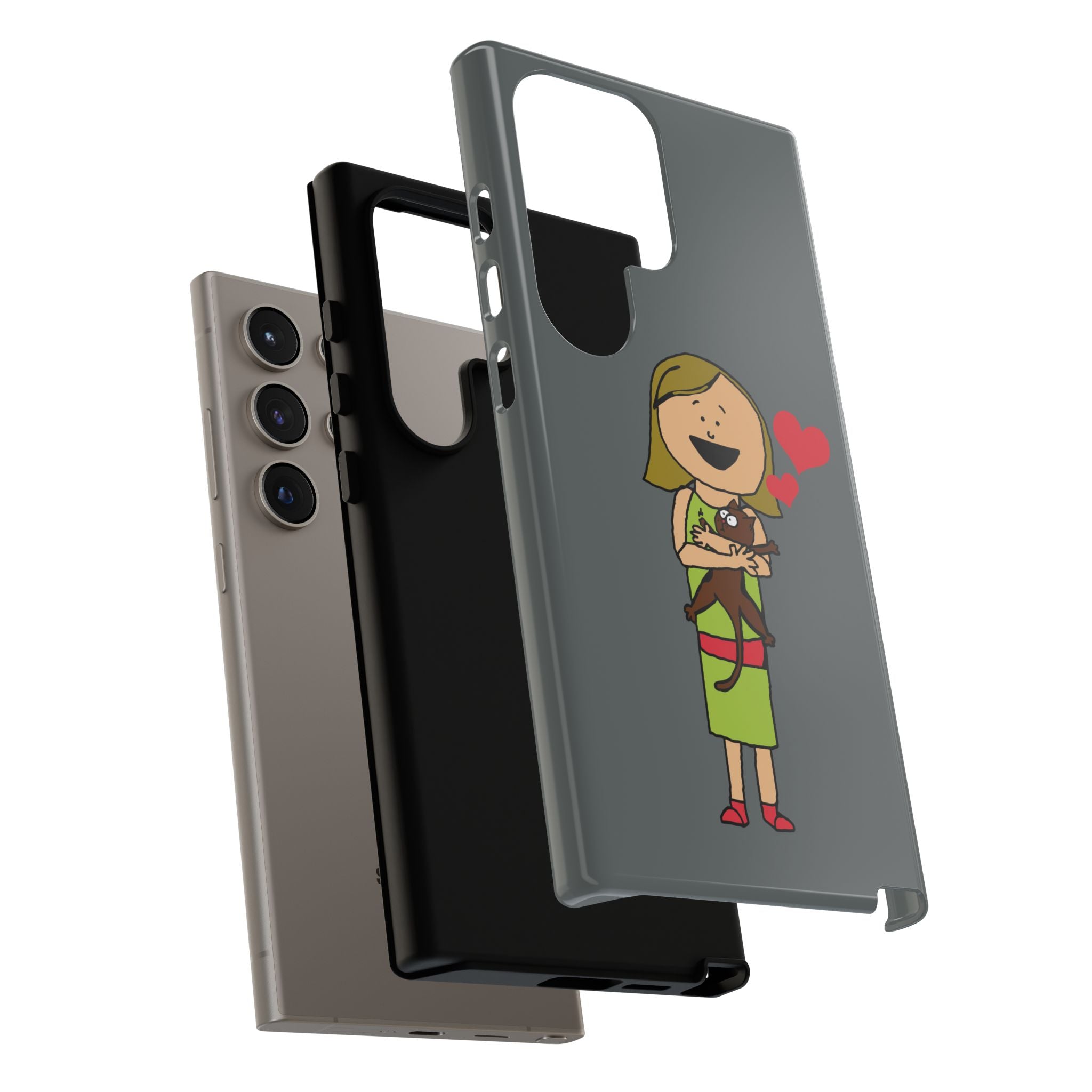 Pet Lover's Phone Case, Cute Animal Phone Cover, Gift for Dog Lovers, Cartoon Design, Fun Smartphone Accessory