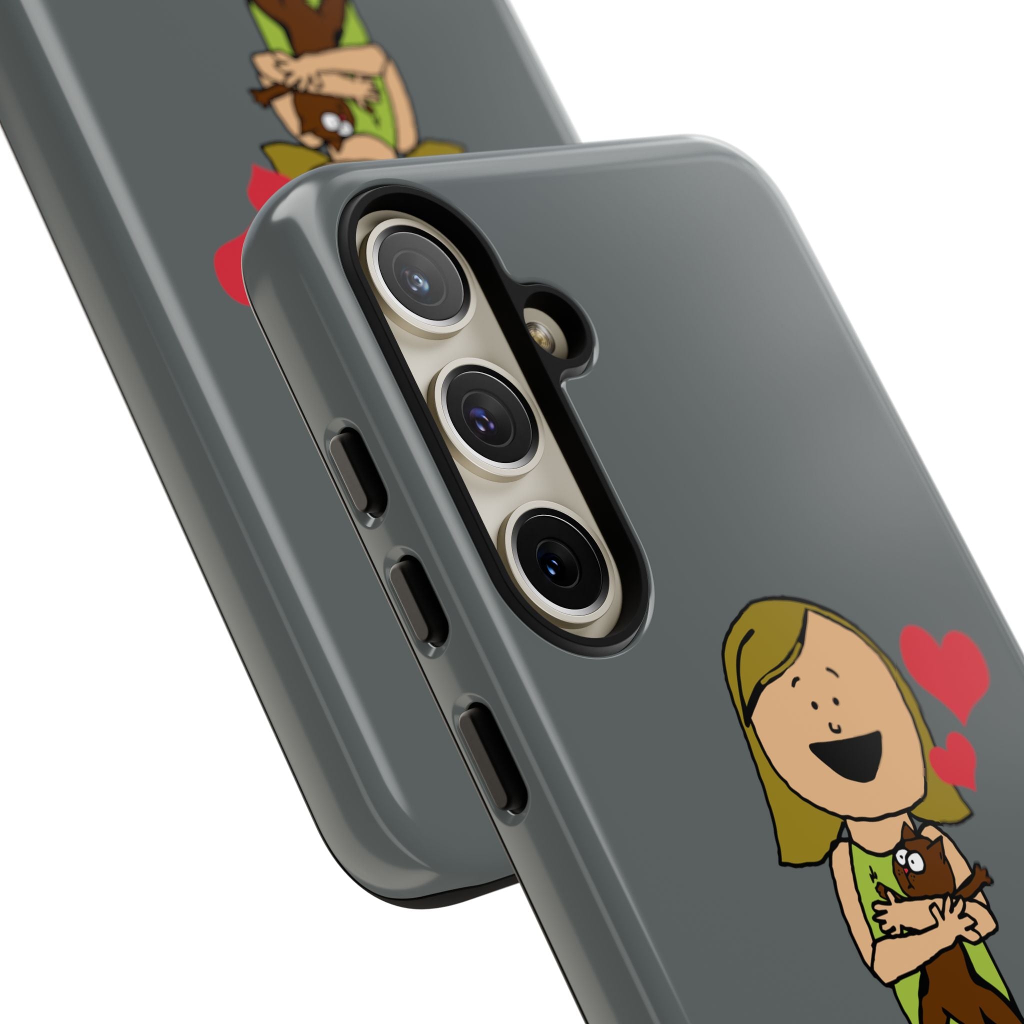 Pet Lover's Phone Case, Cute Animal Phone Cover, Gift for Dog Lovers, Cartoon Design, Fun Smartphone Accessory