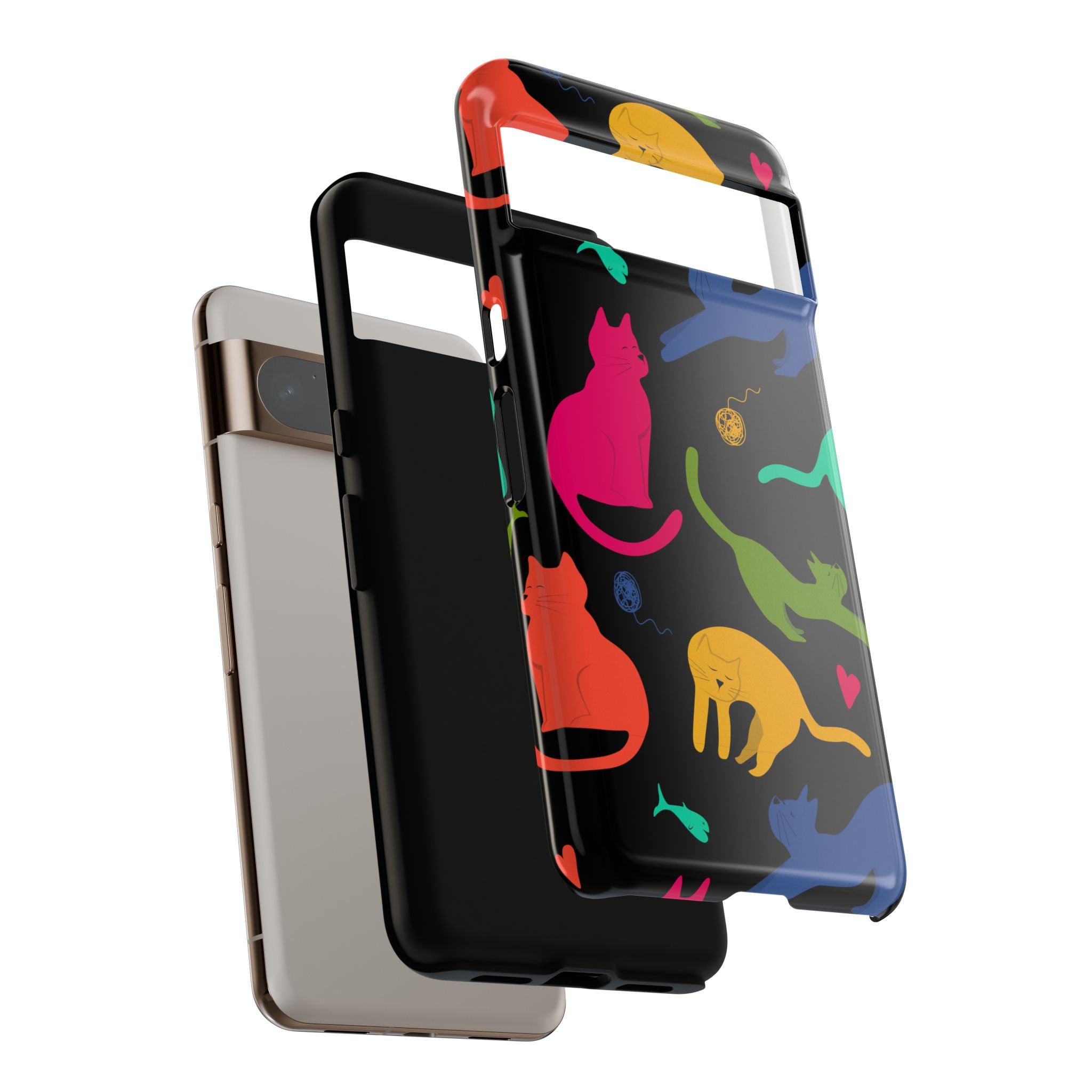 Colorful Cat Phone Case - Fun Pet Lover Accessory, Paw-some Gift for Cat Owners, Colorful Protective Cover, Cute Animal Phone [...]