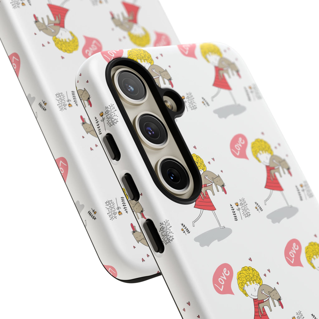 Love-Themed Phone Case | Cute Pet Lover Accessory, Perfect Gift for Birthdays, Anniversaries, Animal Lovers, Valentine's Day